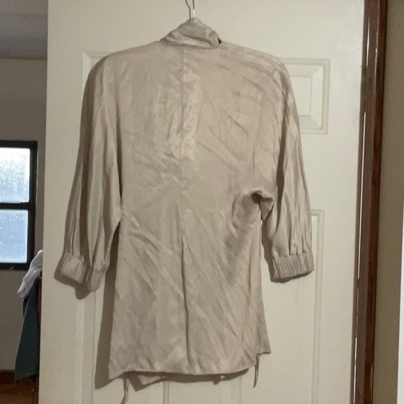 ZARA SATIN EFFECT LONG TUNIC BLOUSE - Picture 11 of 16